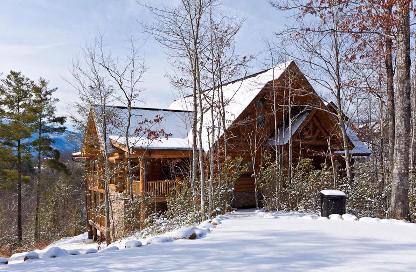 Big Bear Ridge Lodge - Breathtaking Mountain Views And Private Forest Scenes In Amazing Large Log Cabin Gatlinburg Eksteriør billede