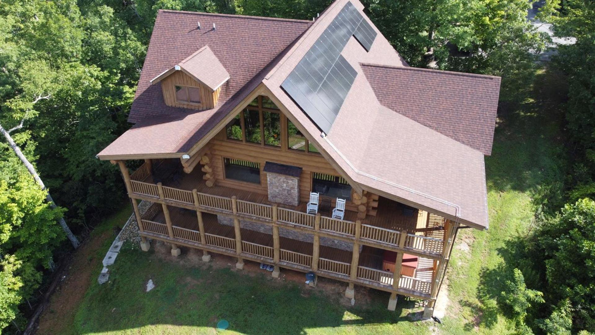 Big Bear Ridge Lodge - Breathtaking Mountain Views And Private Forest Scenes In Amazing Large Log Cabin Gatlinburg Eksteriør billede